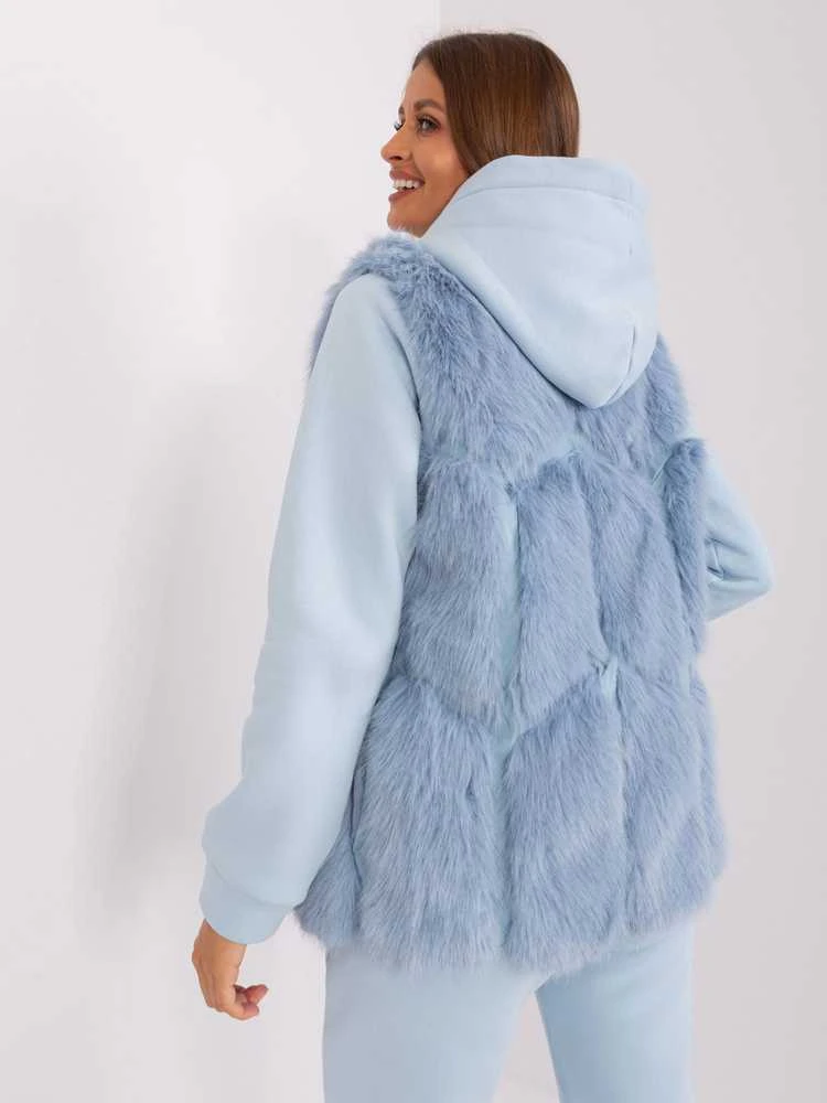 Wool Fashion Italia Liemenė-AT-KZ-2375.00P-šviesiai mėlyna