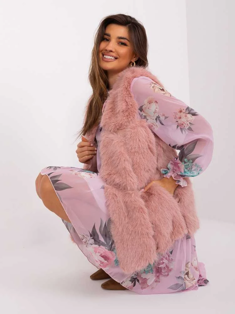 Wool Fashion Italia Liemenė-AT-KZ-2375.00P-šviesiai rožinė