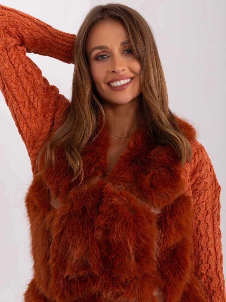 Wool Fashion Italia Liemenė-AT-KZ-2375.00P-tamsiai oranžinė