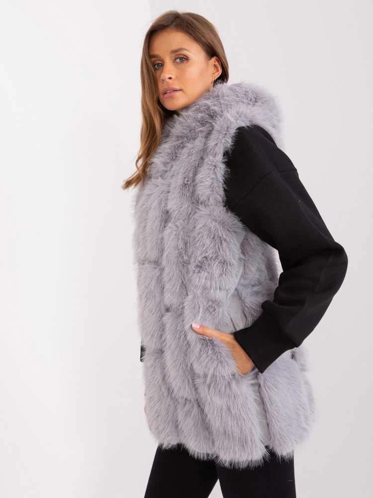 Wool Fashion Italia Liemenė-AT-KZ-2379.96P-pilka