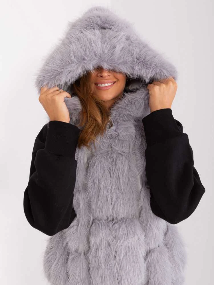 Wool Fashion Italia Liemenė-AT-KZ-2379.96P-pilka