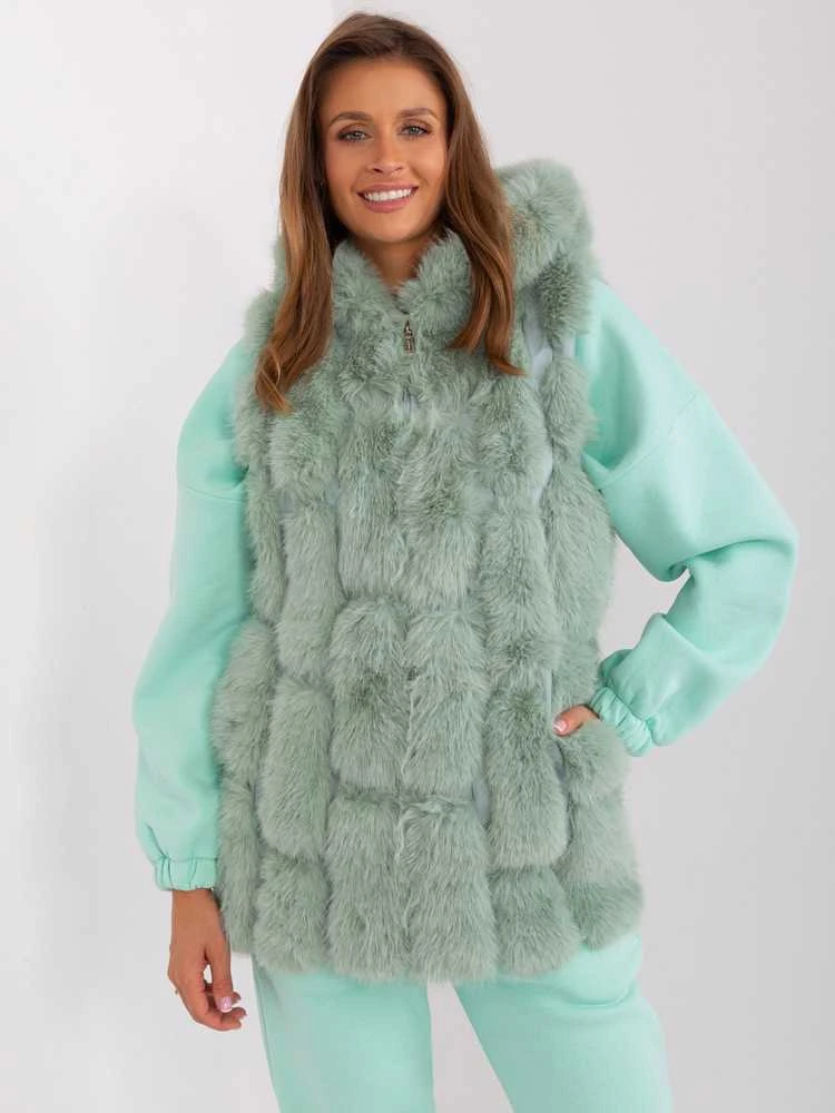 Wool Fashion Italia Liemenė-AT-KZ-2379.96P-pistacijos