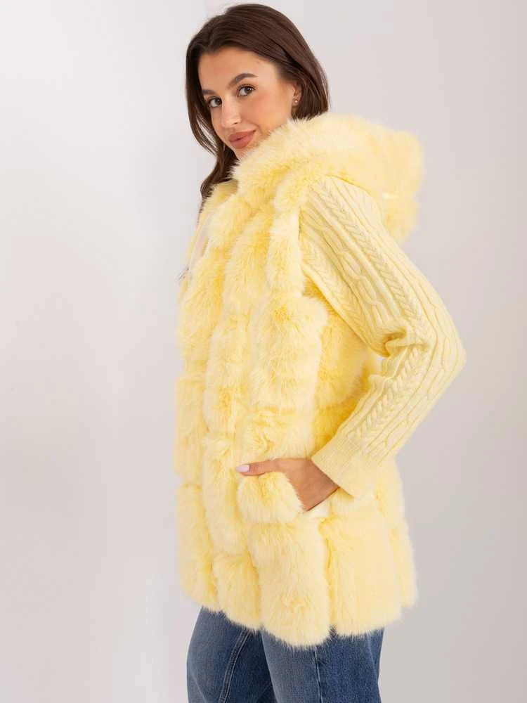 Wool Fashion Italia Liemenė-AT-KZ-2379.96P-šviesiai geltona