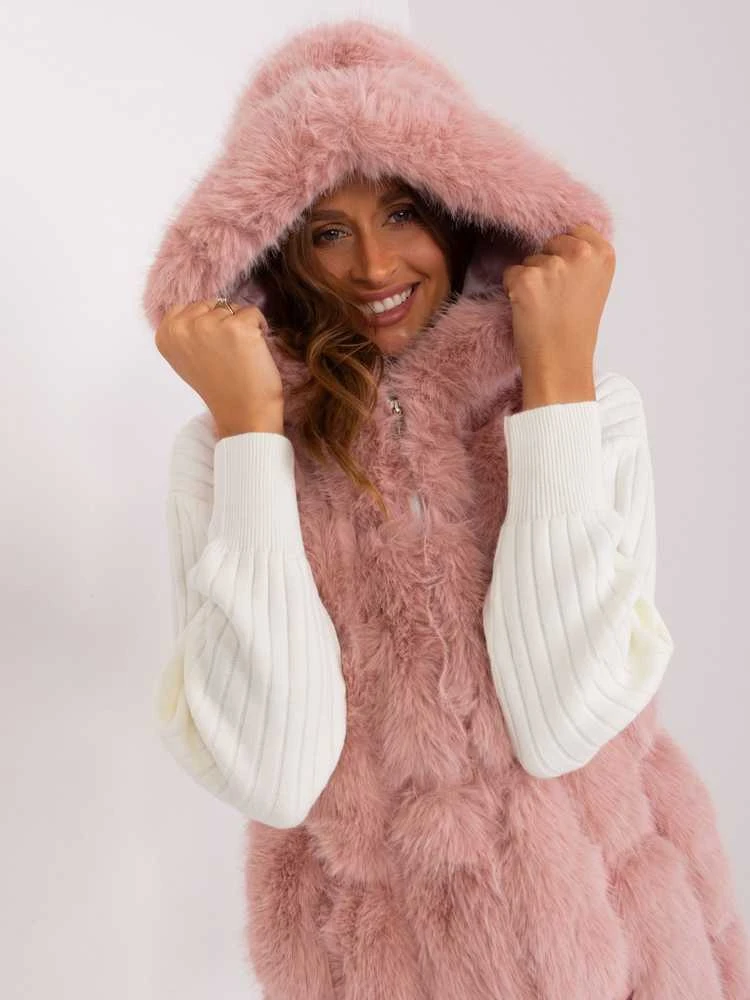 Wool Fashion Italia Liemenė-AT-KZ-2379.96P-šviesiai rožinė