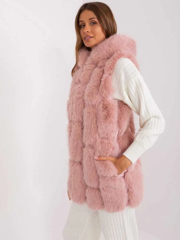 Wool Fashion Italia Liemenė-AT-KZ-2379.96P-šviesiai rožinė