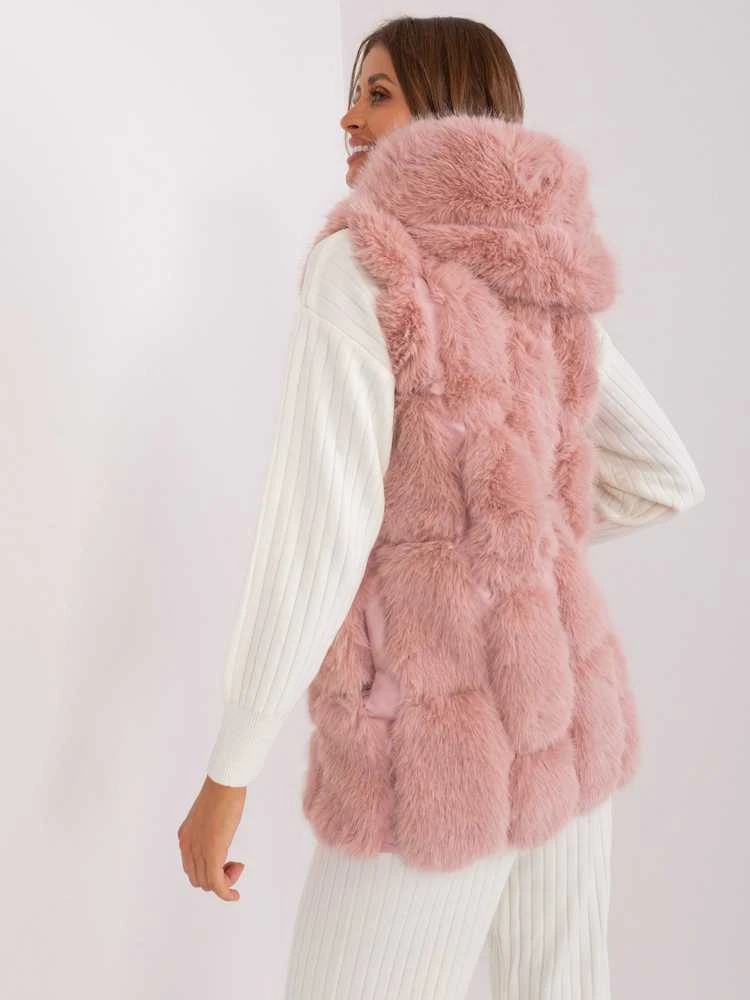 Wool Fashion Italia Liemenė-AT-KZ-2379.96P-šviesiai rožinė