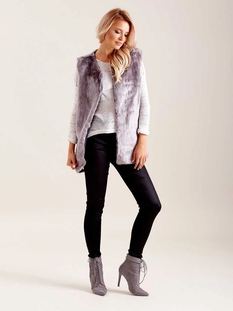 Wool Fashion Italia Liemenė-AT-KZ-4102-1.20P-pilka