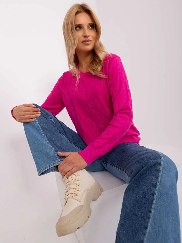 Wool Fashion Italia Megztinis-AT-SW-2231.99P-fuksija