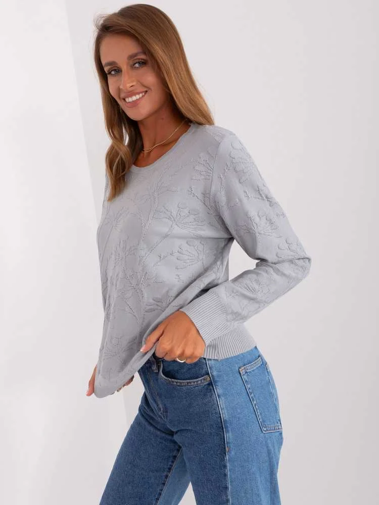 Wool Fashion Italia Megztinis-AT-SW-2231.99P-pilkas