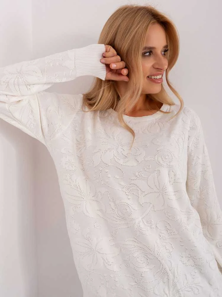 Wool Fashion Italia Megztinis-AT-SW-2231A.00P-ekru