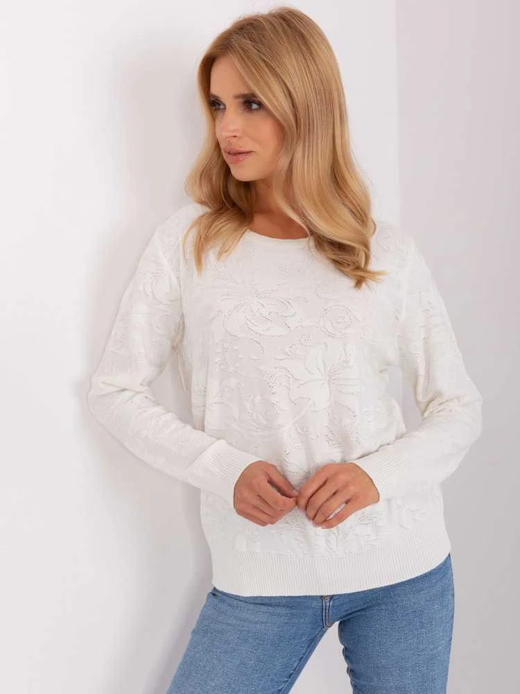 Wool Fashion Italia Megztinis-AT-SW-2231A.00P-ekru