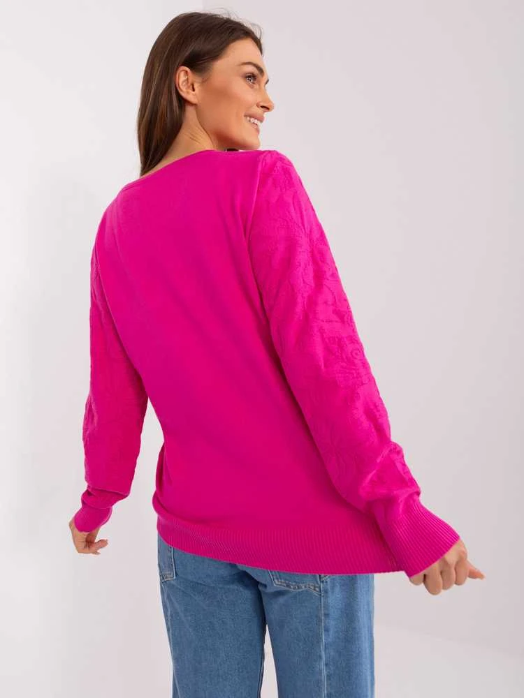 Wool Fashion Italia Megztinis-AT-SW-2231A.00P-fuksija