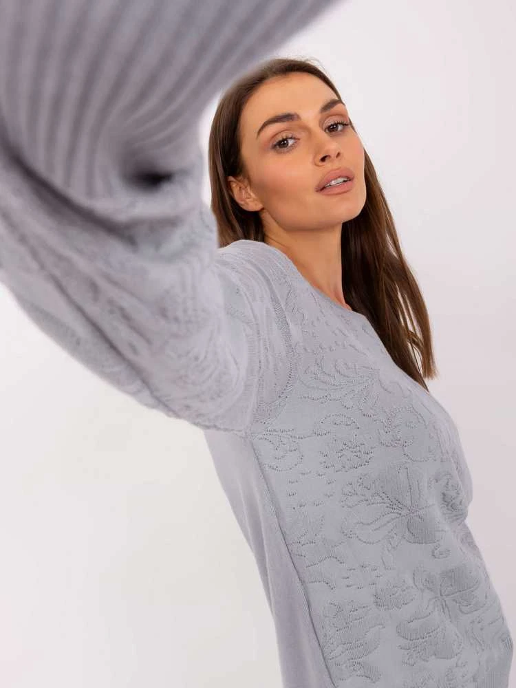 Wool Fashion Italia Megztinis-AT-SW-2231A.00P-pilkas