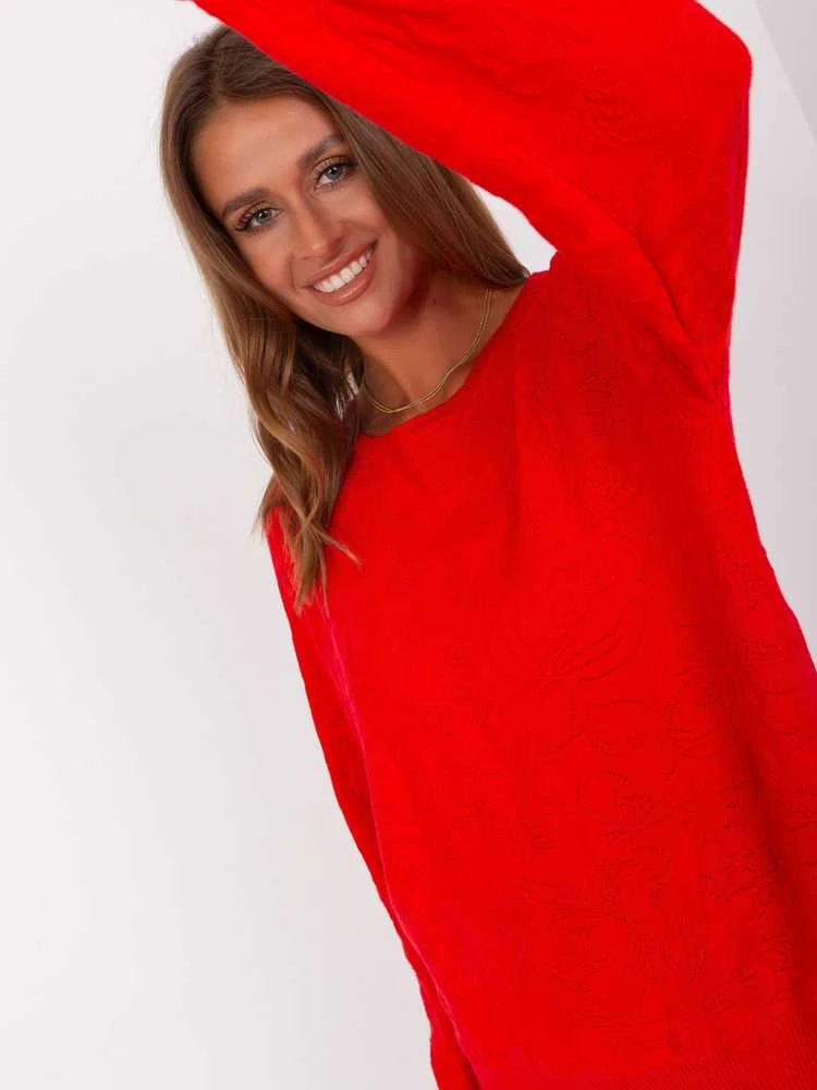 Wool Fashion Italia Megztinis-AT-SW-2231A.00P-raudonas
