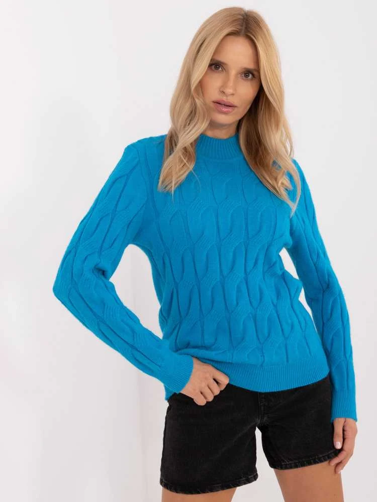 Wool Fashion Italia Megztinis-AT-SW-2235.00P-mėlynas