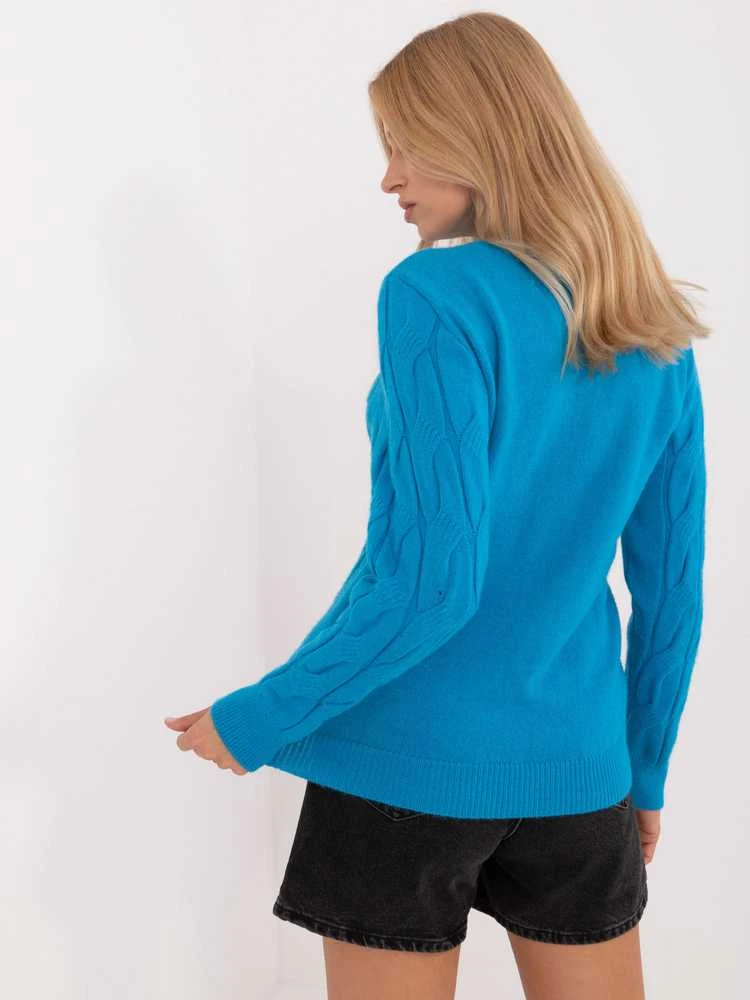 Wool Fashion Italia Megztinis-AT-SW-2235.00P-mėlynas