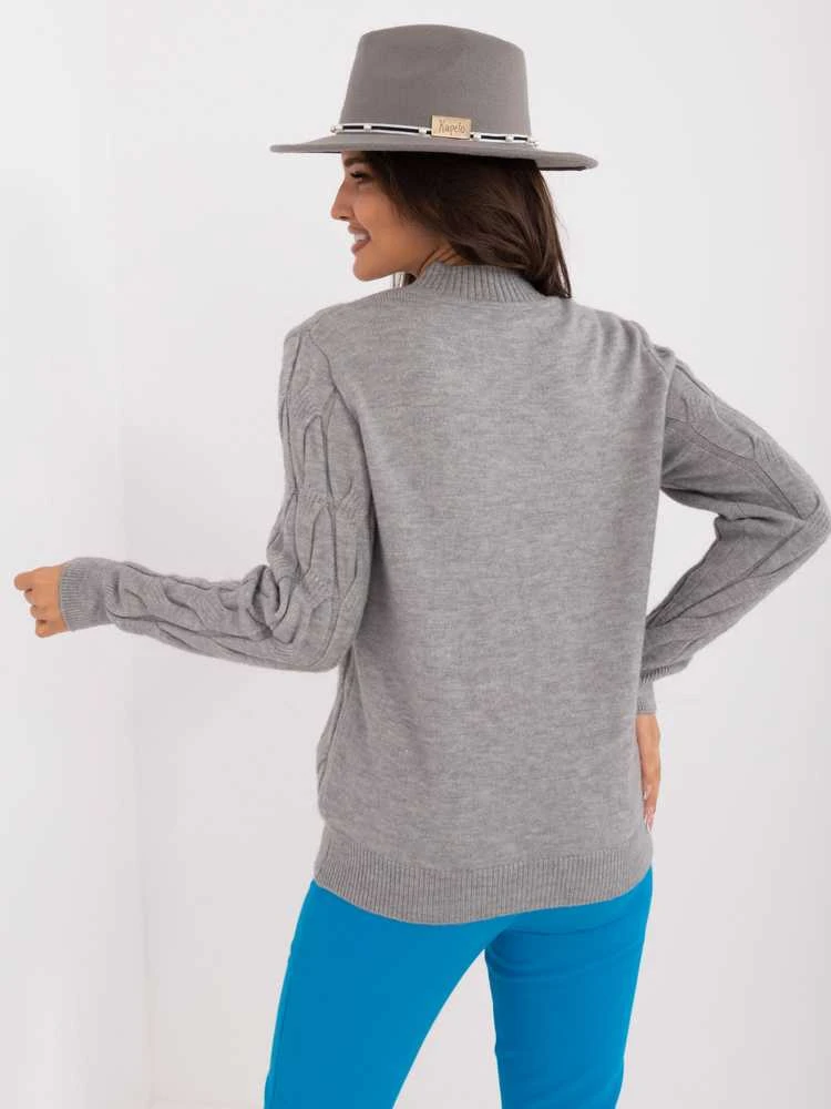 Wool Fashion Italia Megztinis-AT-SW-2235.00P-pilkas
