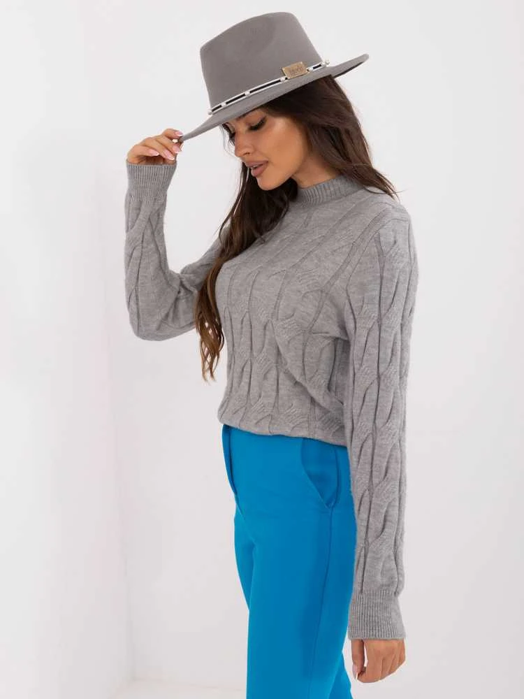 Wool Fashion Italia Megztinis-AT-SW-2235.00P-pilkas