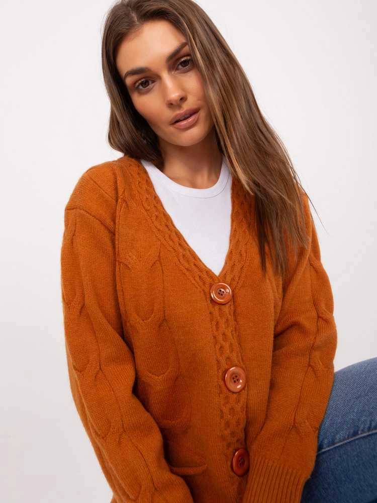 Wool Fashion Italia Megztinis-AT-SW-2241.36P-šviesiai rudas