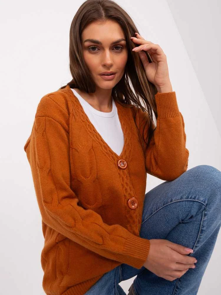 Wool Fashion Italia Megztinis-AT-SW-2241.36P-šviesiai rudas