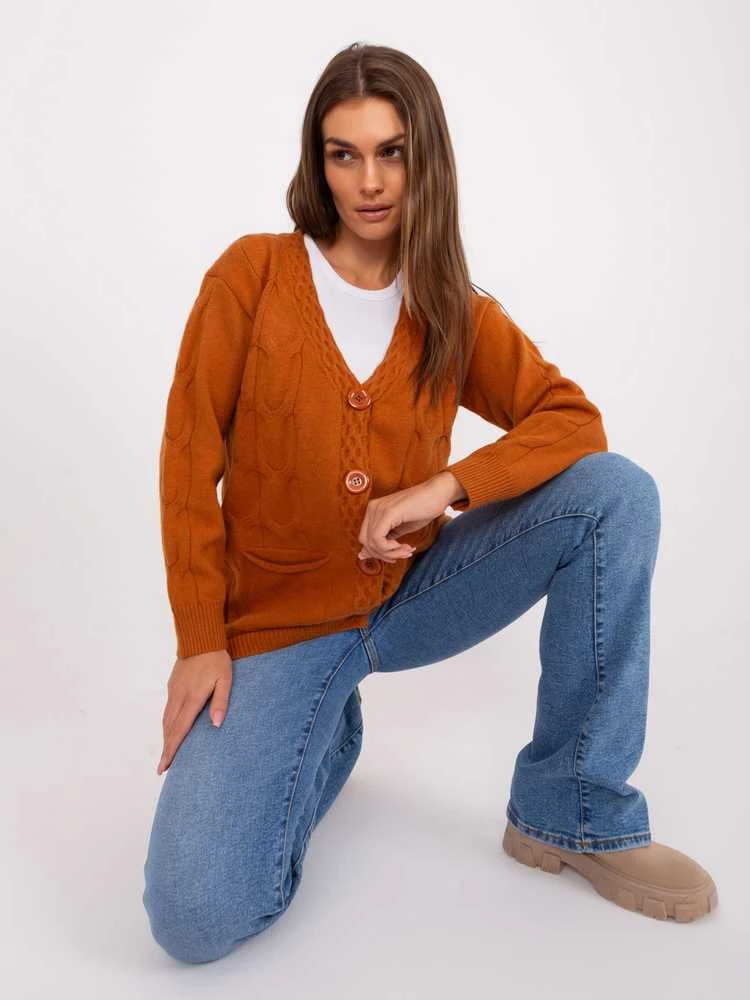 Wool Fashion Italia Megztinis-AT-SW-2241.36P-šviesiai rudas
