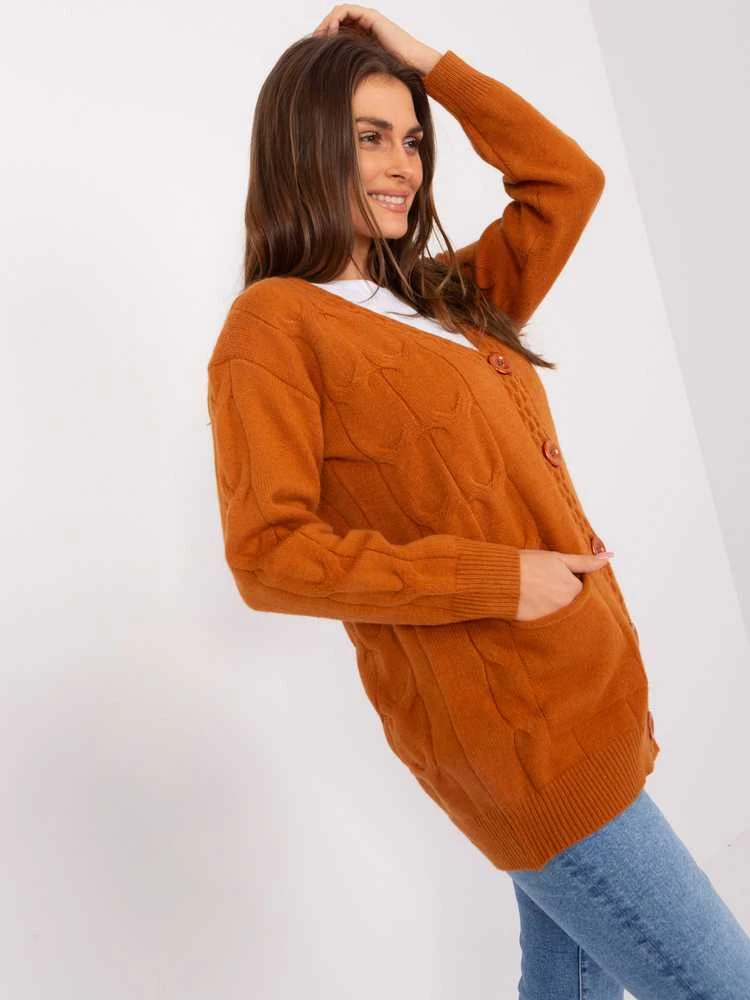Wool Fashion Italia Megztinis-AT-SW-2241.36P-šviesiai rudas
