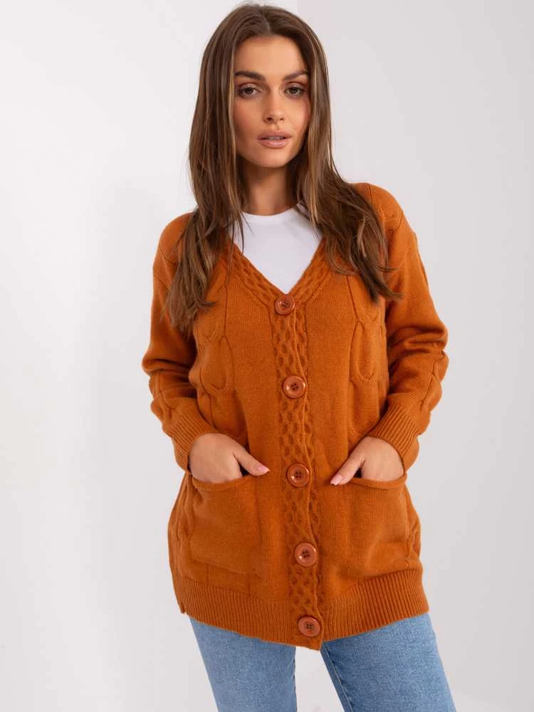 Wool Fashion Italia Megztinis-AT-SW-2241.36P-šviesiai rudas