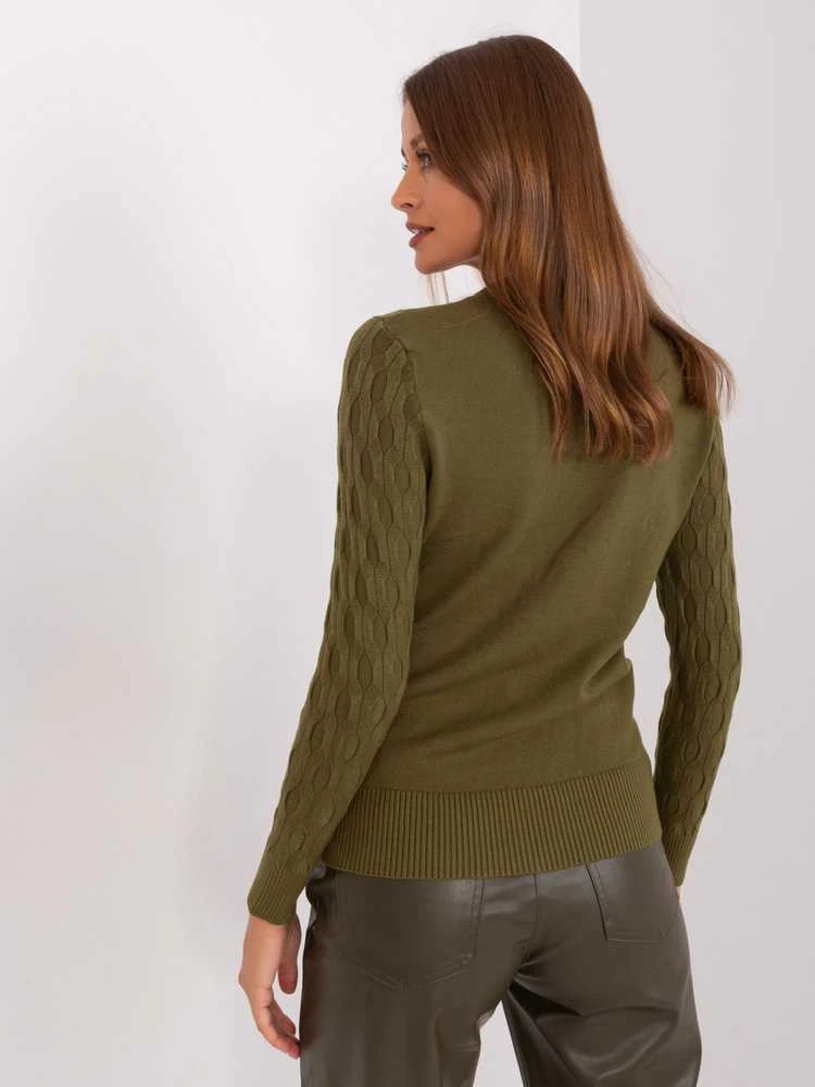 Wool Fashion Italia Megztinis-AT-SW-2324-2,68-khaki