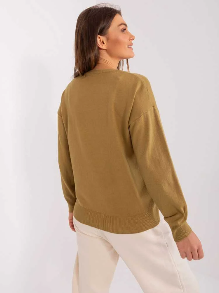 Wool Fashion Italia Megztinis-AT-SW-2325.95P-alyvuogių