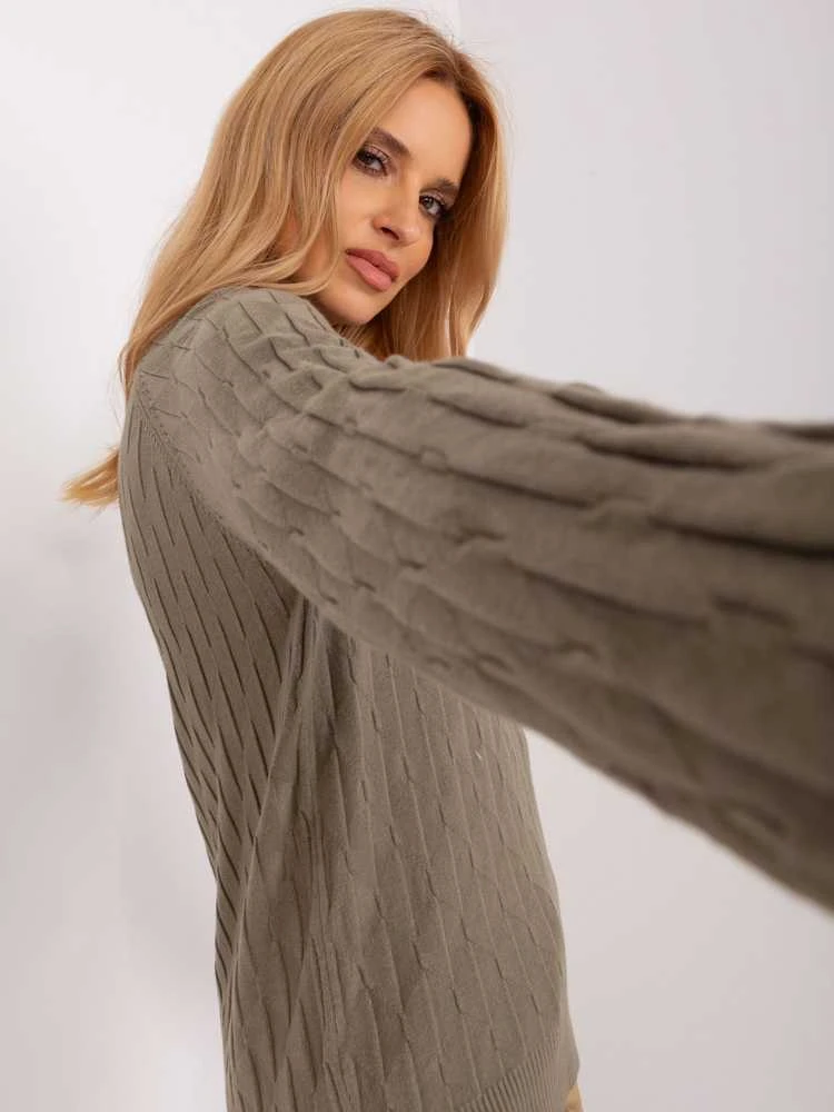 Wool Fashion Italia Megztinis-AT-SW-2326.37X-khaki