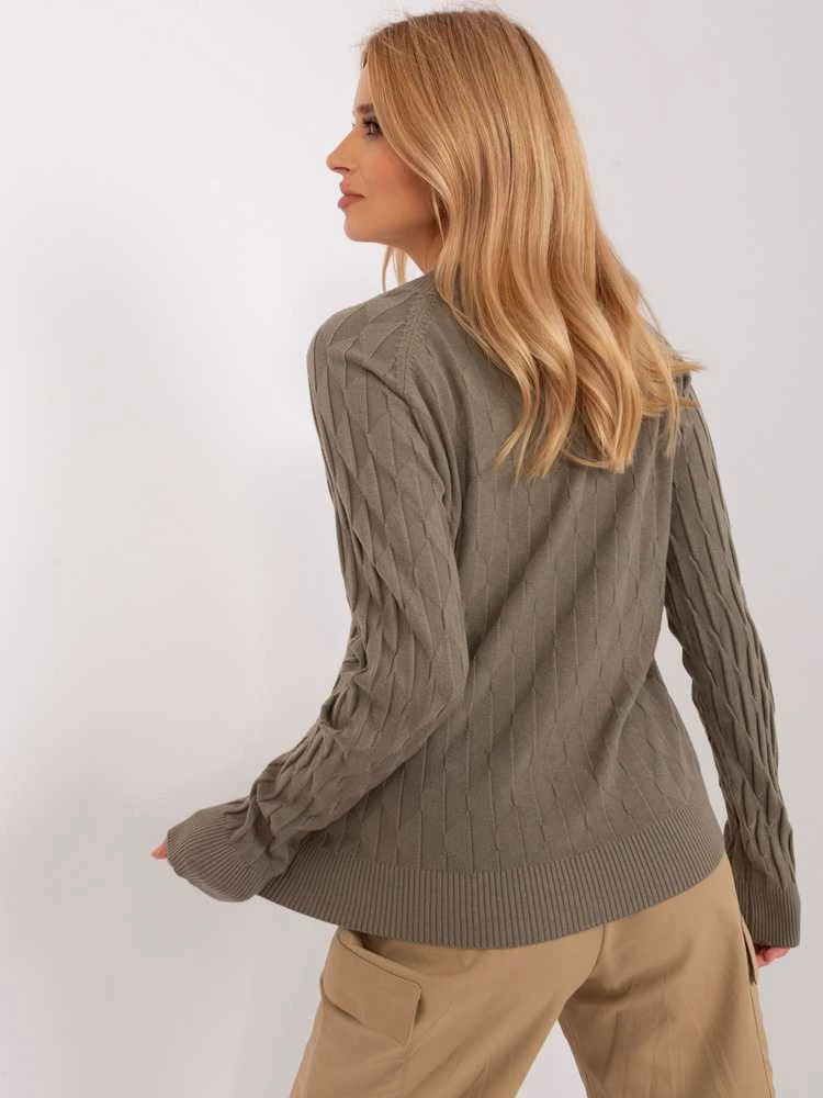 Wool Fashion Italia Megztinis-AT-SW-2326.37X-khaki