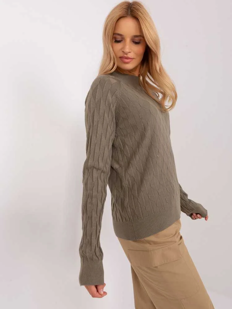 Wool Fashion Italia Megztinis-AT-SW-2326.37X-khaki