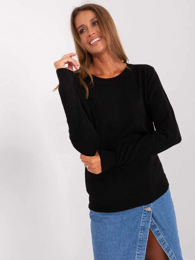 Wool Fashion Italia Megztinis-AT-SW-232901.25X-juodas