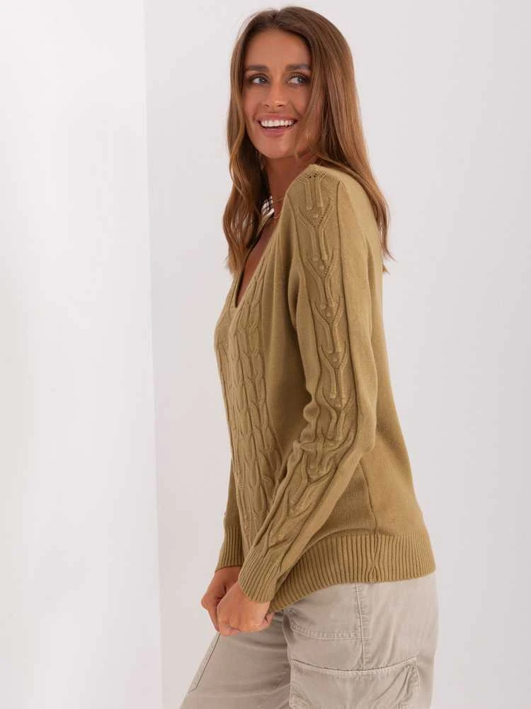 Wool Fashion Italia Megztinis-AT-SW-2329.98P-olive