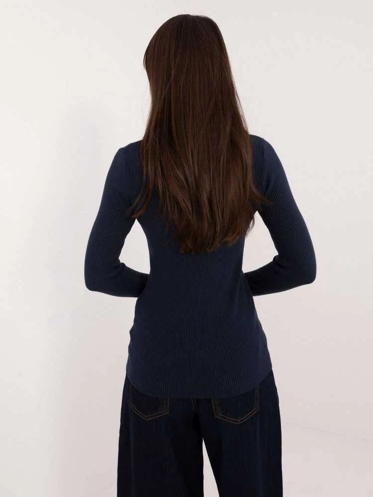 Wool Fashion Italia Megztinis-AT-SW-2332-2,65 tamsiai mėlynas