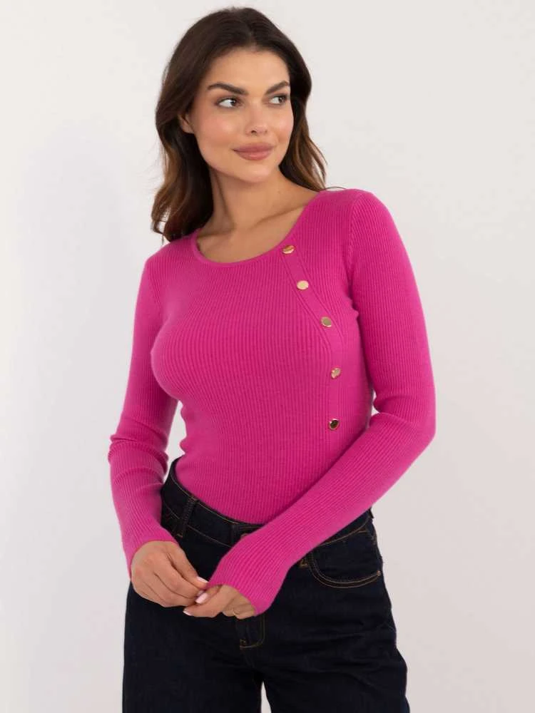 Wool Fashion Italia Megztinis-AT-SW-2332-2,65-fuksija