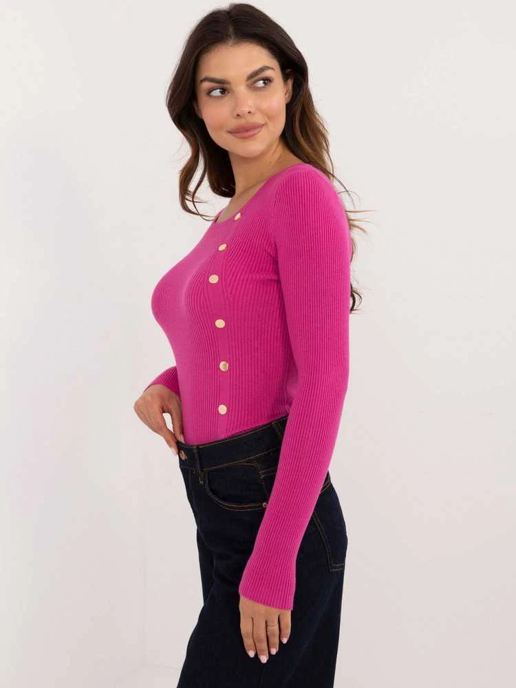 Wool Fashion Italia Megztinis-AT-SW-2332-2,65-fuksija