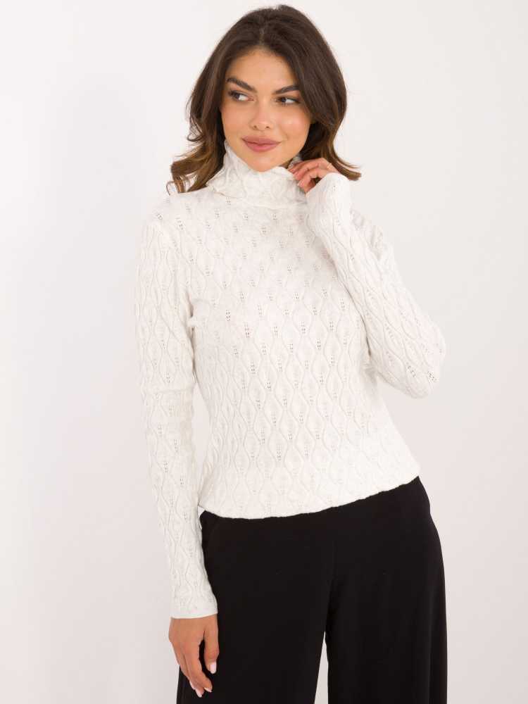 Wool Fashion Italia Megztinis-AT-SW-2334-2,61-ekru