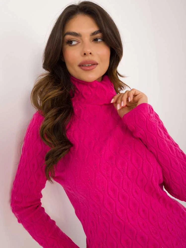 Wool Fashion Italia Megztinis-AT-SW-2334-2.61-fuksija