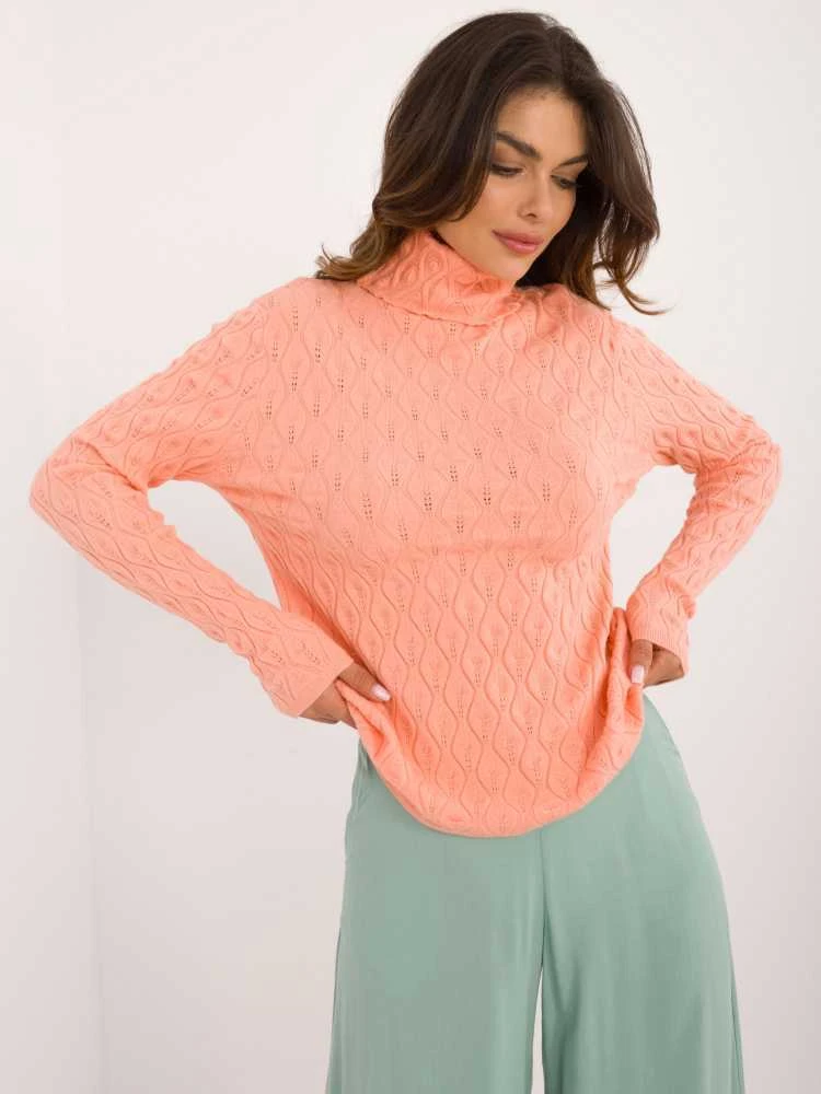 Wool Fashion Italia Megztinis-AT-SW-2334-2,61-persikas