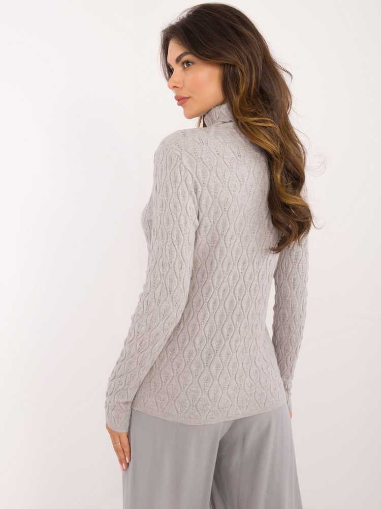 Wool Fashion Italia Megztinis-AT-SW-2334-2,61-pilkas