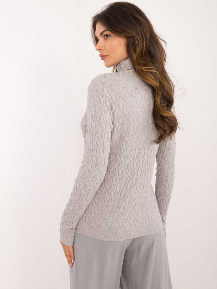 Wool Fashion Italia Megztinis-AT-SW-2334-2,61-pilkas
