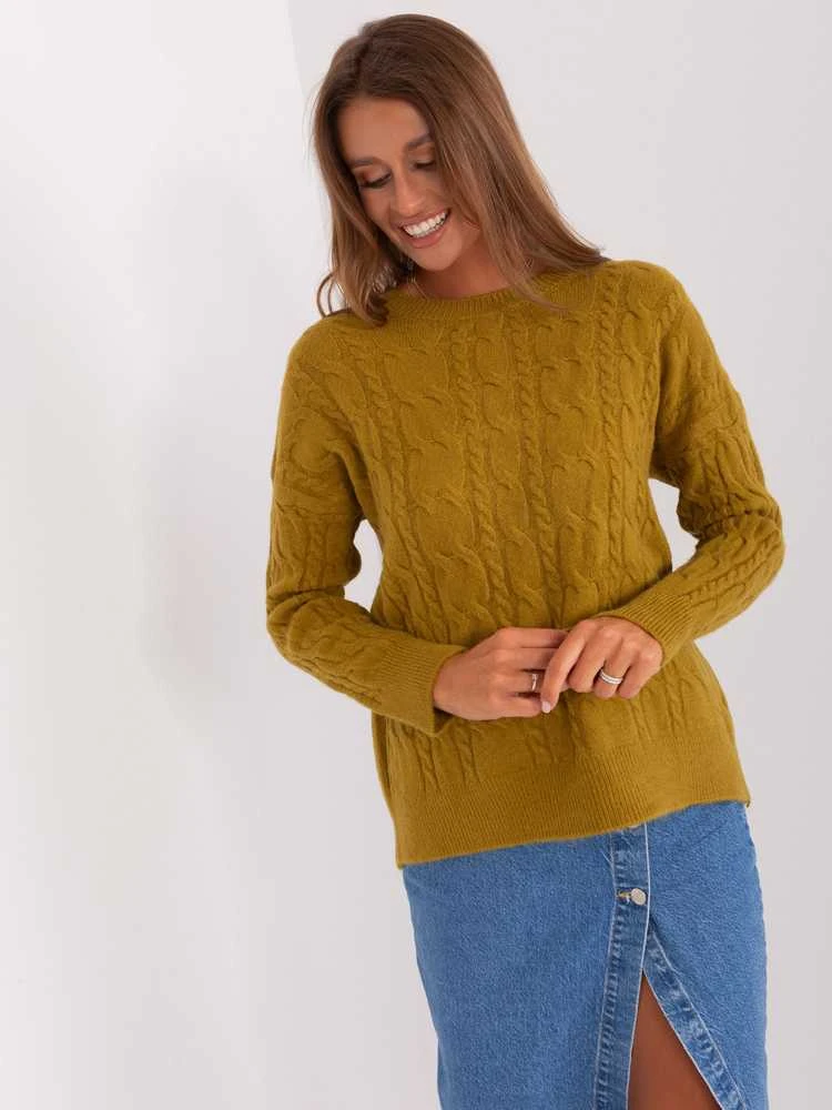 Wool Fashion Italia Megztinis-AT-SW-2335-1.68P-olive