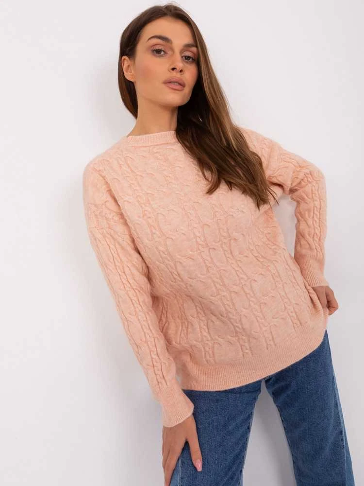Wool Fashion Italia Megztinis-AT-SW-2335-1.68P-persikas