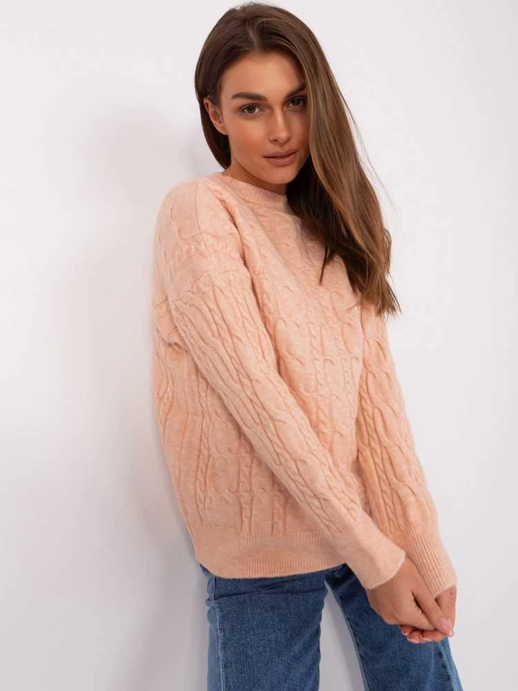 Wool Fashion Italia Megztinis-AT-SW-2335-1.68P-persikas