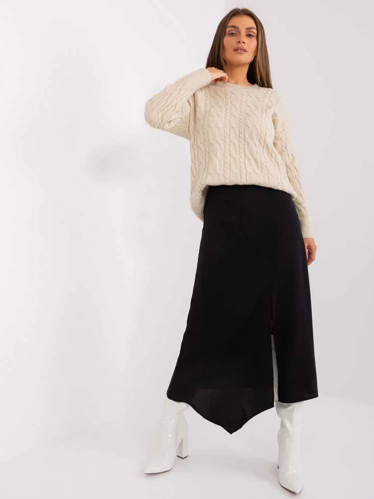 Wool Fashion Italia Megztinis-AT-SW-2335-1.68P-smėlio spalvos