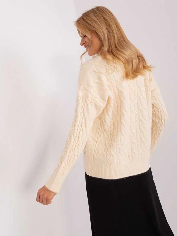 Wool Fashion Italia Megztinis-AT-SW-2335.27-ekru