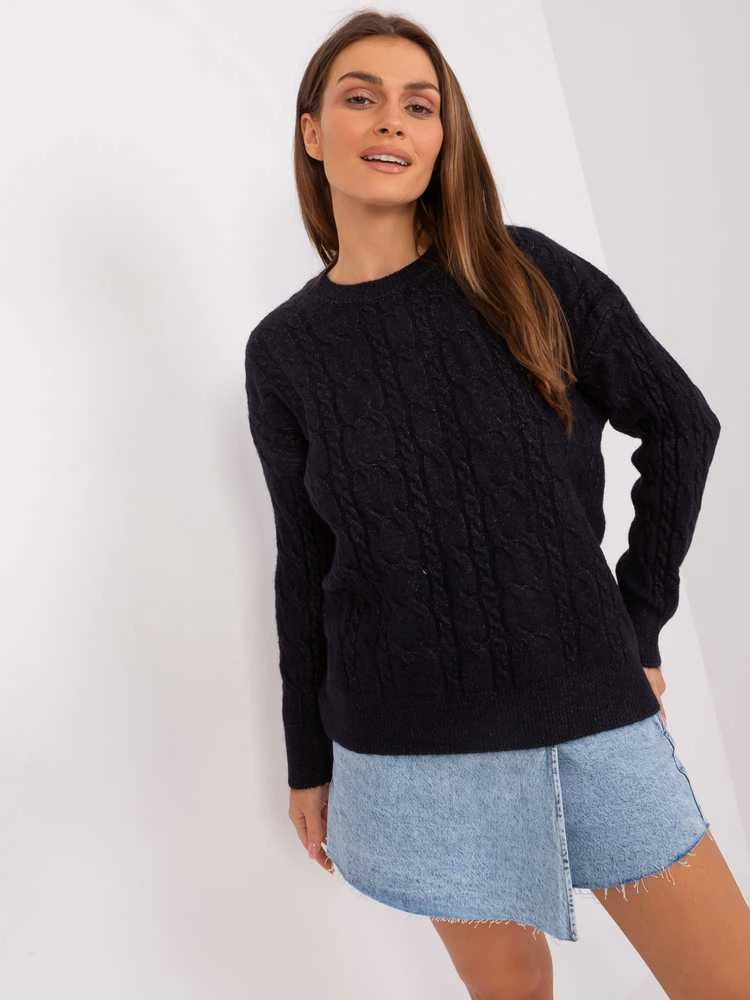 Wool Fashion Italia Megztinis-AT-SW-2335.27-juodas