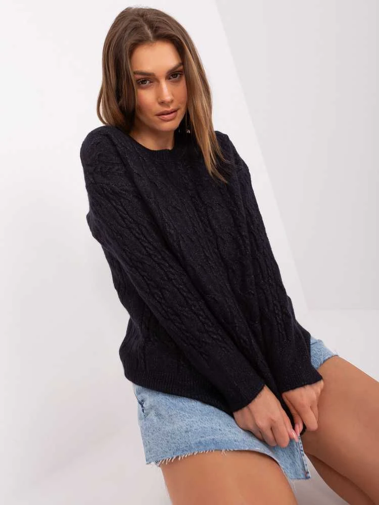 Wool Fashion Italia Megztinis-AT-SW-2335.27-juodas