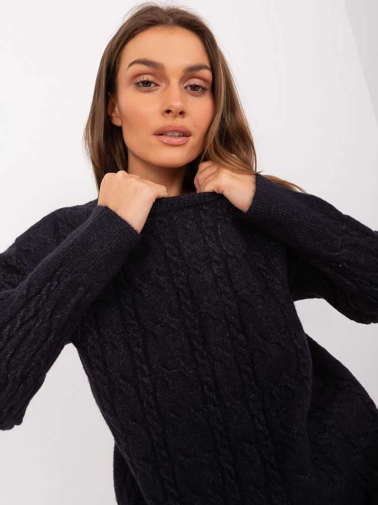 Wool Fashion Italia Megztinis-AT-SW-2335.27-juodas